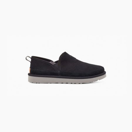 UGG Romeo Corduroy Black Slippers for Men (XBAQ69324)